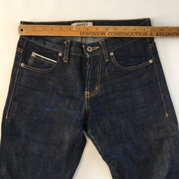 Naked & Famous Skinny Guy Selvedge Button Fly Jeans 29 - Picture 9 of 11